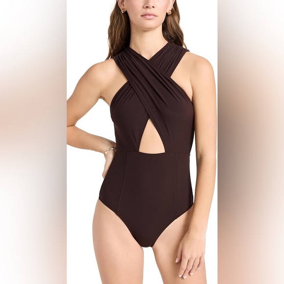 Ulla Johnson Kieran Maillot in Espresso, Size X-Large, $380 - Picture 5 of 17